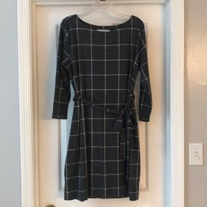 LOFT knit dress with belt